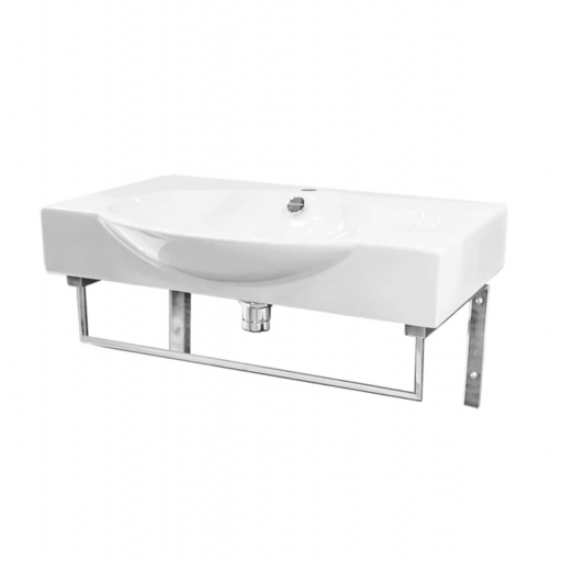 Раковина мебельная Sanita Luxe Infiniti INF65SLWB01KR белая